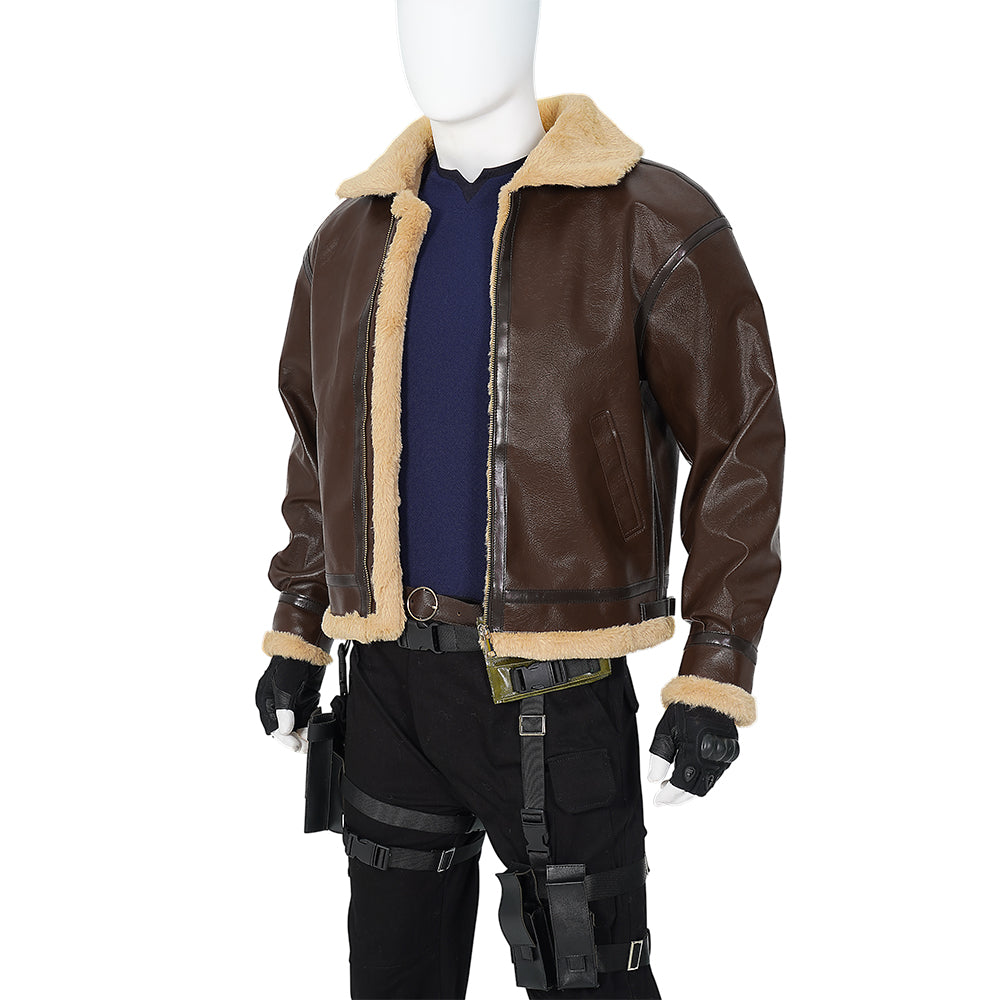 Resident Evil 4 Remake Leon S. Kennedy Cosplay Costumes Free Shipping