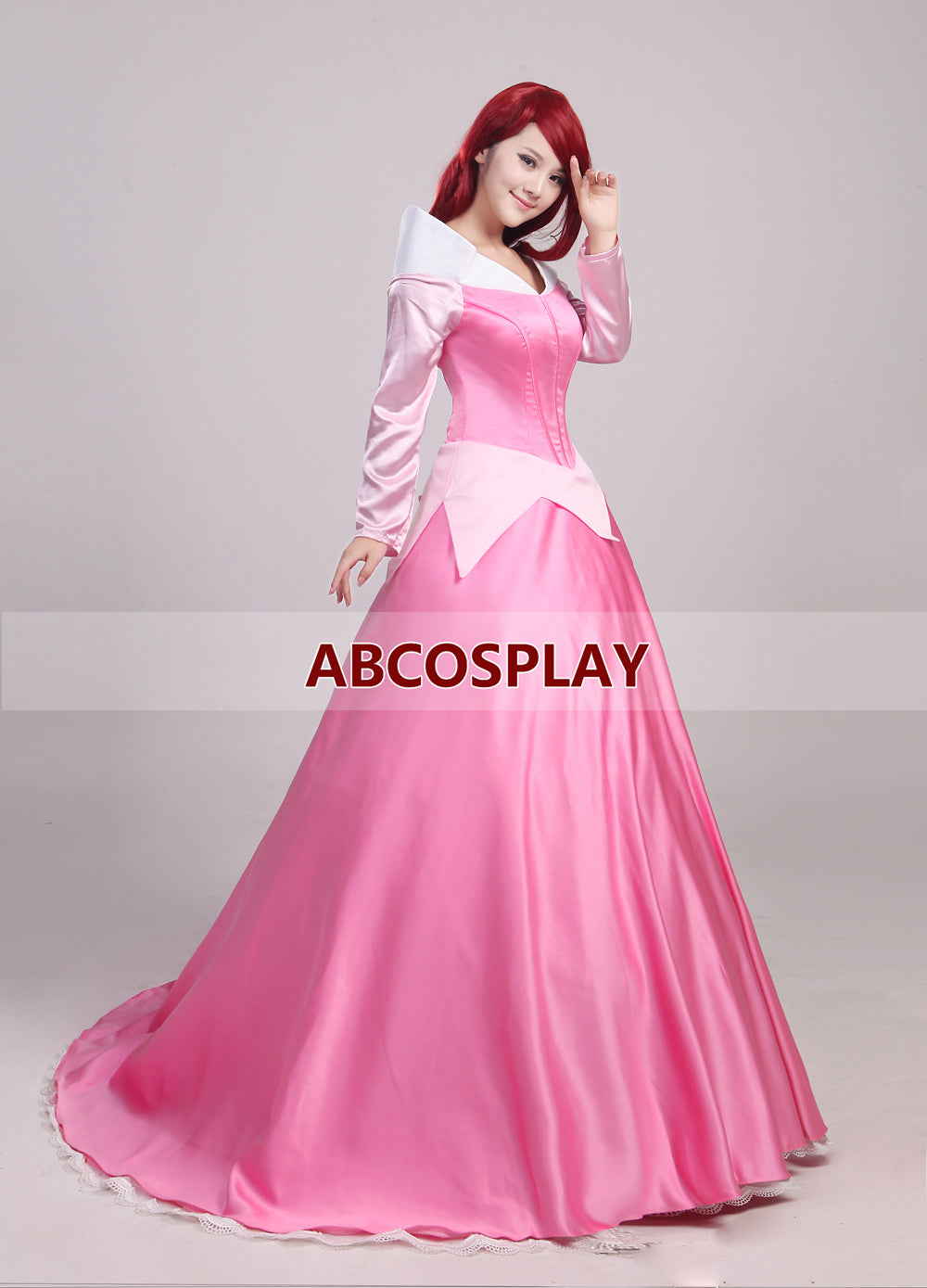 Princess Sleeping Beauty Auroa Dress Cosplay Costume Adult Girls