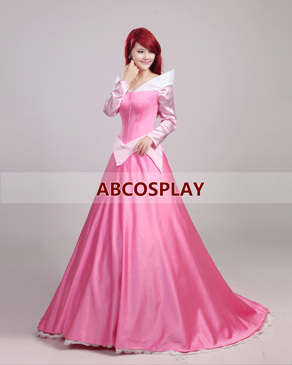 Princess Sleeping Beauty Auroa Dress Cosplay Costume Adult Girls