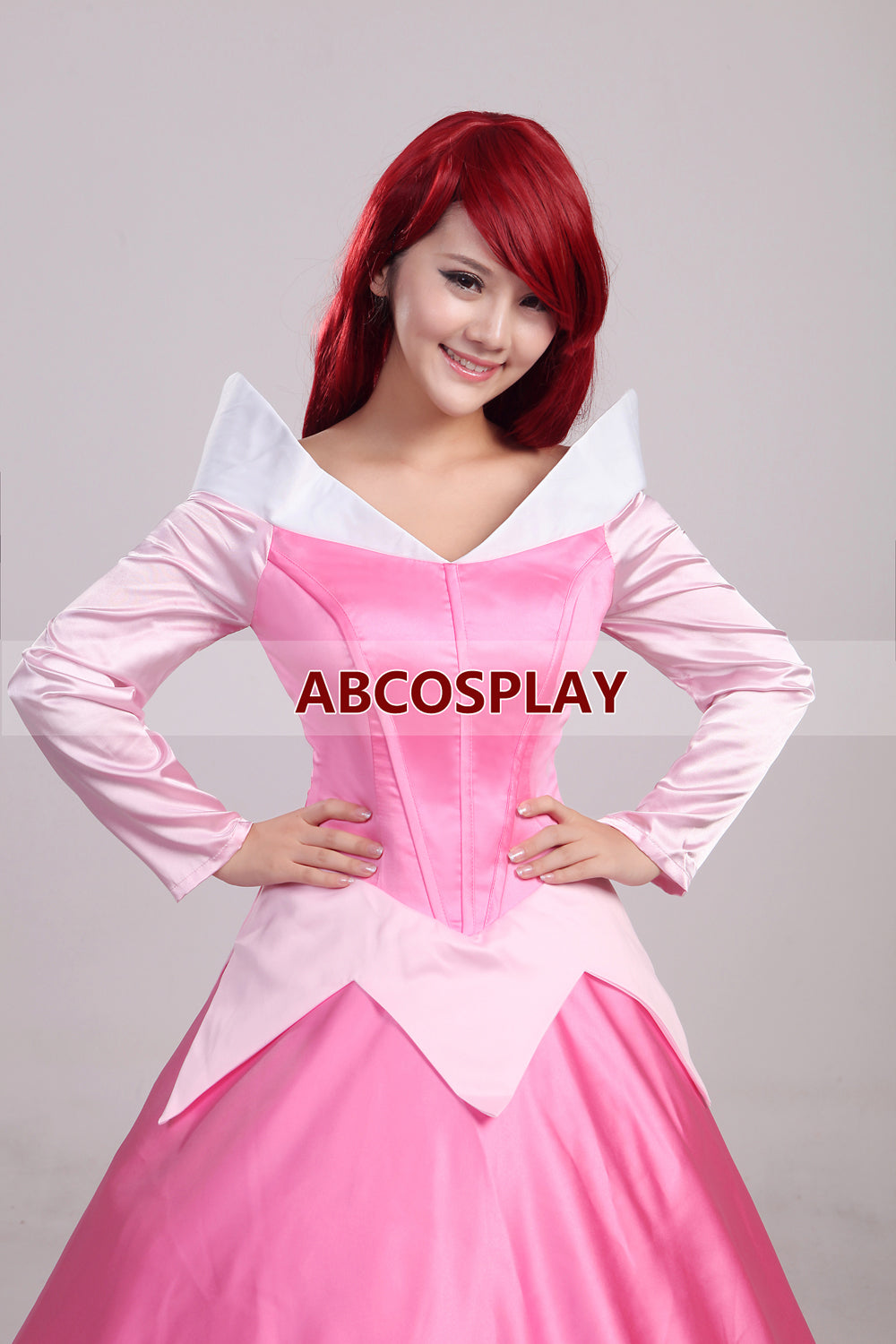 Princess Sleeping Beauty Auroa Dress Cosplay Costume Adult Girls