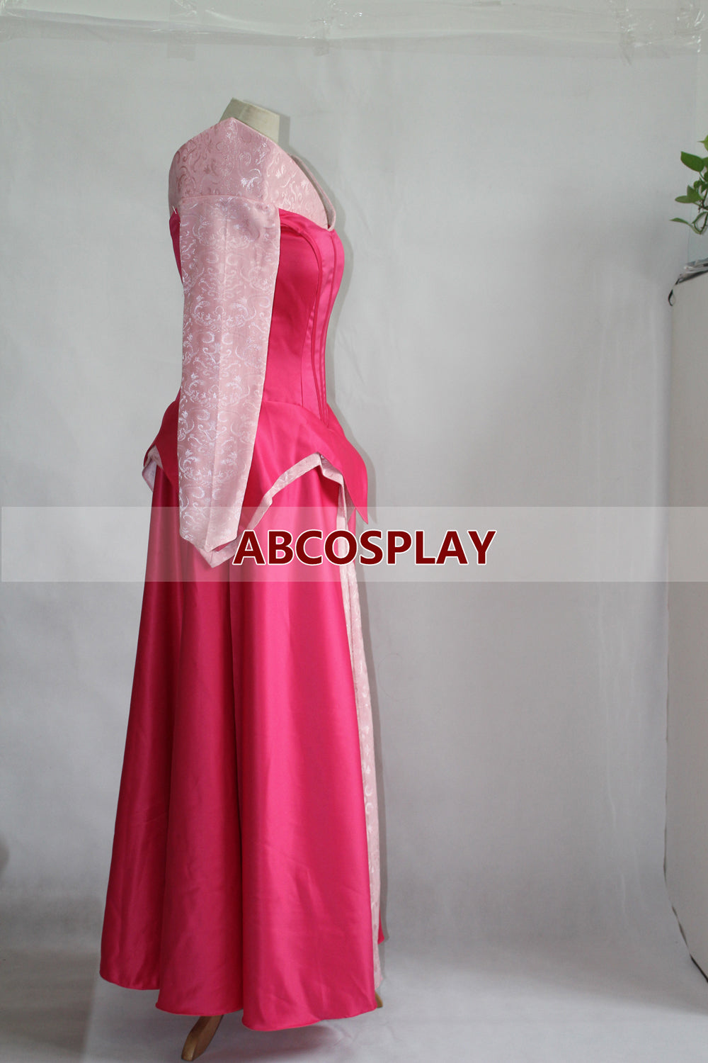 Sleeping Beauty Aurora Pink Princess Dress Cosplay Costume