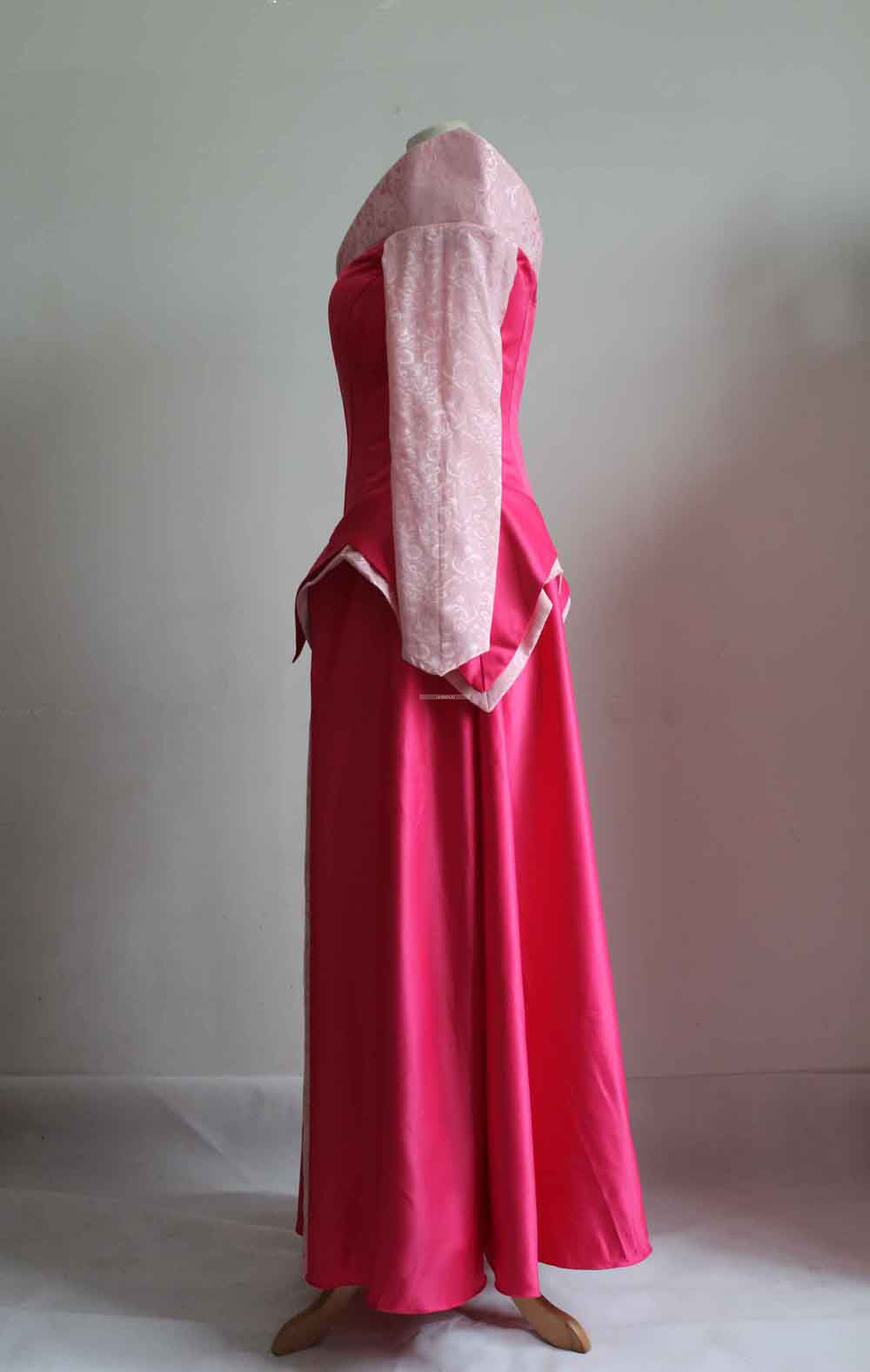 Sleeping Beauty Aurora Pink Princess Dress Cosplay Costume