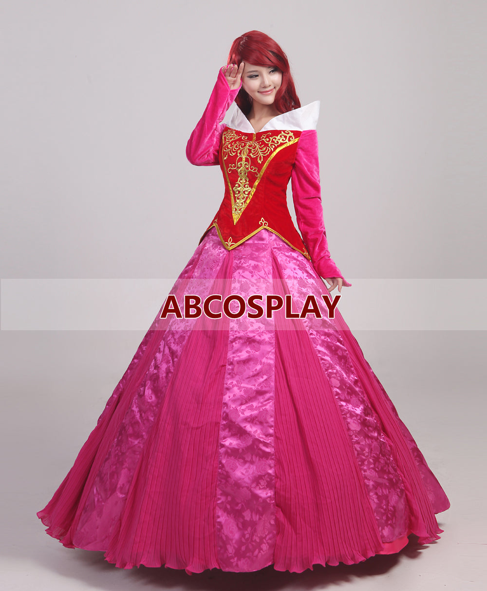 Sleeping Beauty Aurora Princess Dress Cosplay Costume