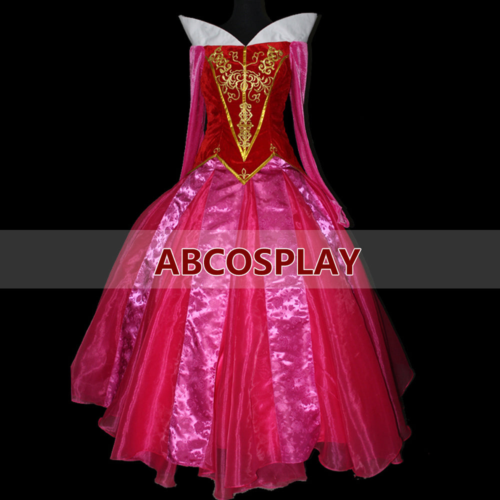Sleeping Beauty Aurora Princess Dress Cosplay Costume