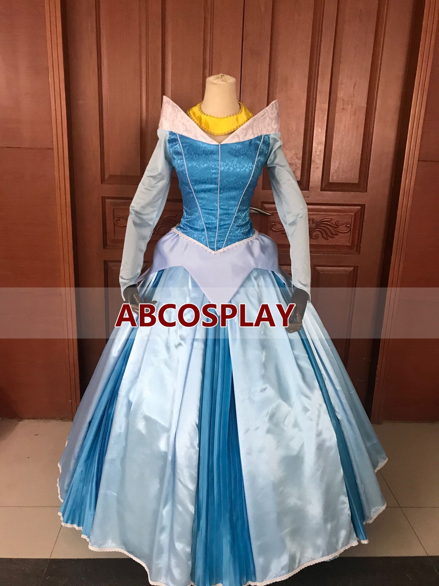 Sleeping Beauty Aurora Princess Dress Satin Cosplay Costume,Princess