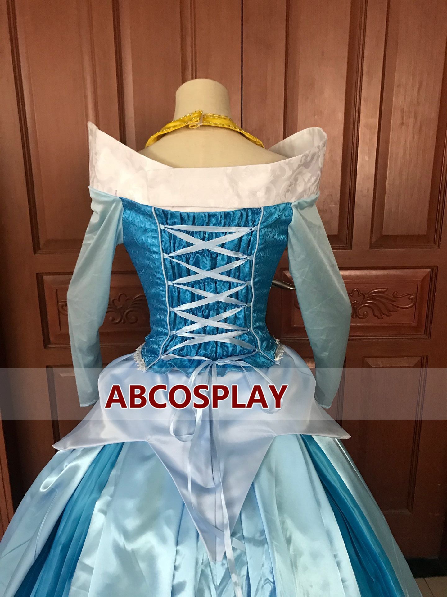 Sleeping Beauty Aurora Princess Dress Satin Cosplay Costume