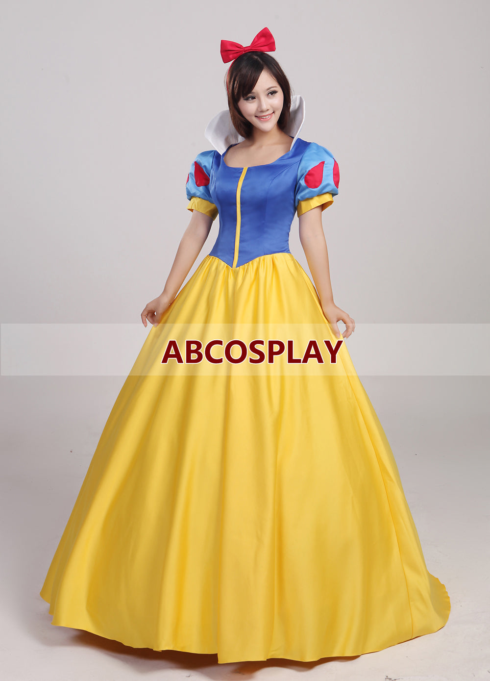 Princess Snow White Dress Classic Satin Snow White Cosplay Costume