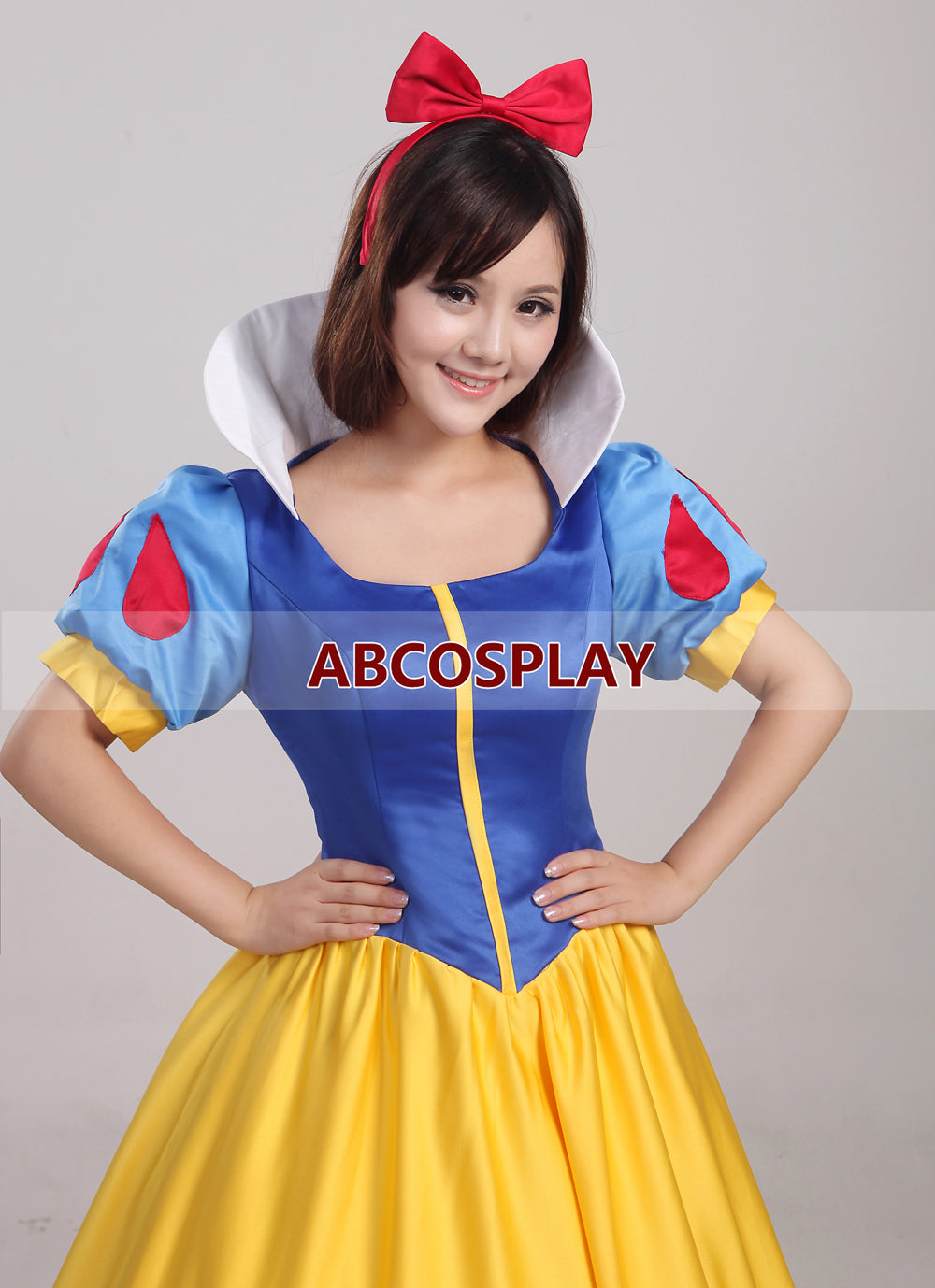 Princess Snow White Dress Classic Satin Snow White Cosplay Costume