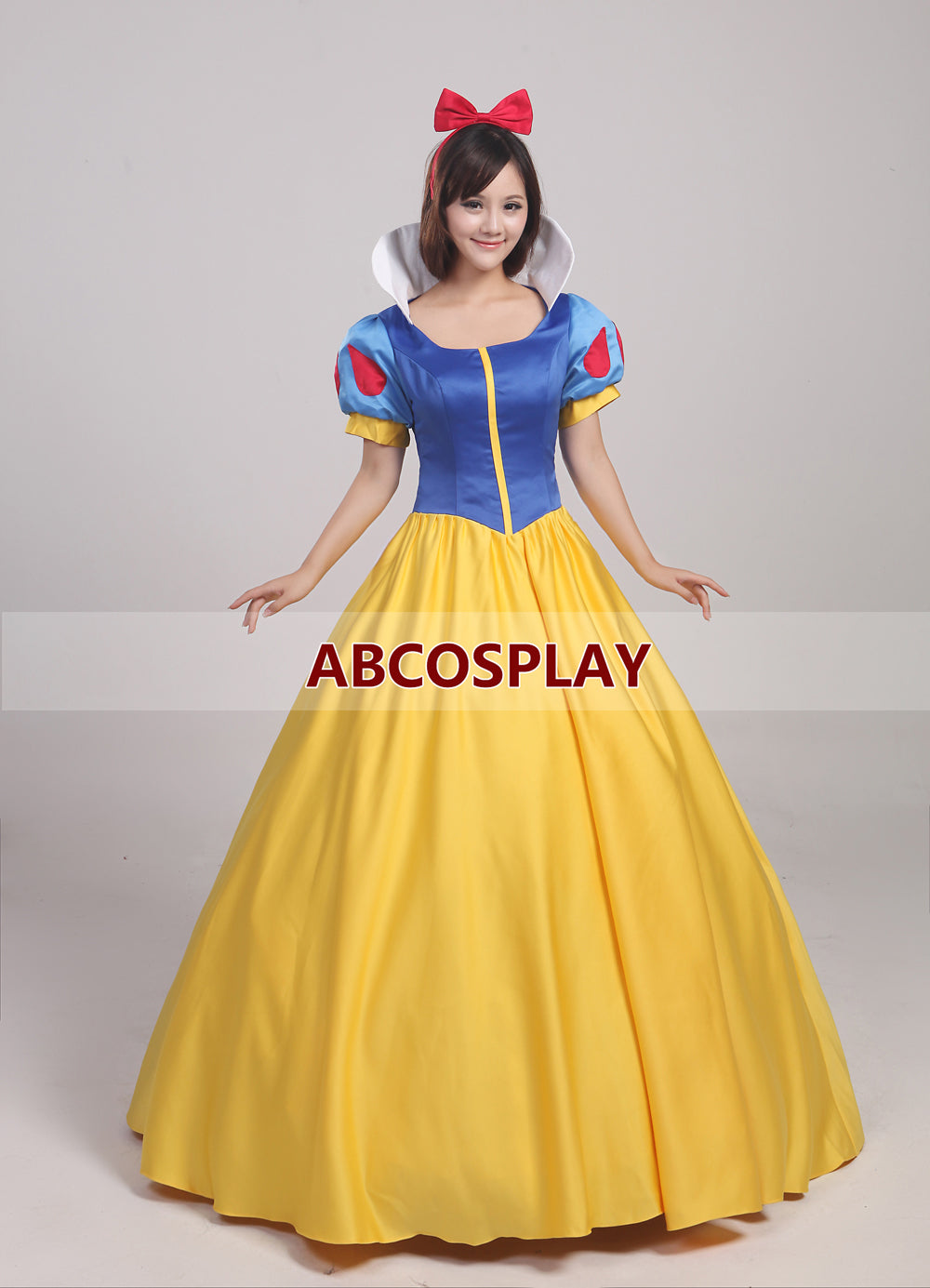 Princess Snow White Dress Classic Satin Snow White Cosplay Costume
