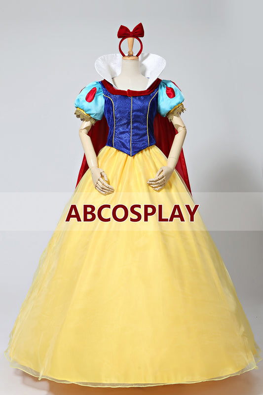 Snow White Princess Dress Cloak Cosplay Costume