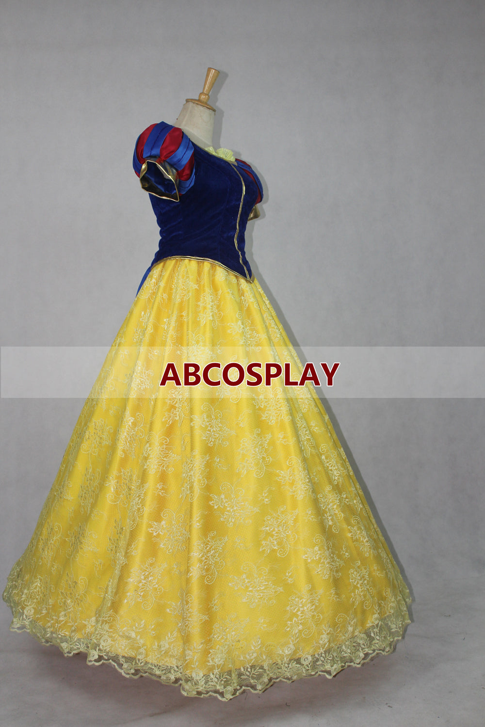 Snow White Princess Dress Cloak Satin Lace for Adult Woman Girls Cosplay Costume