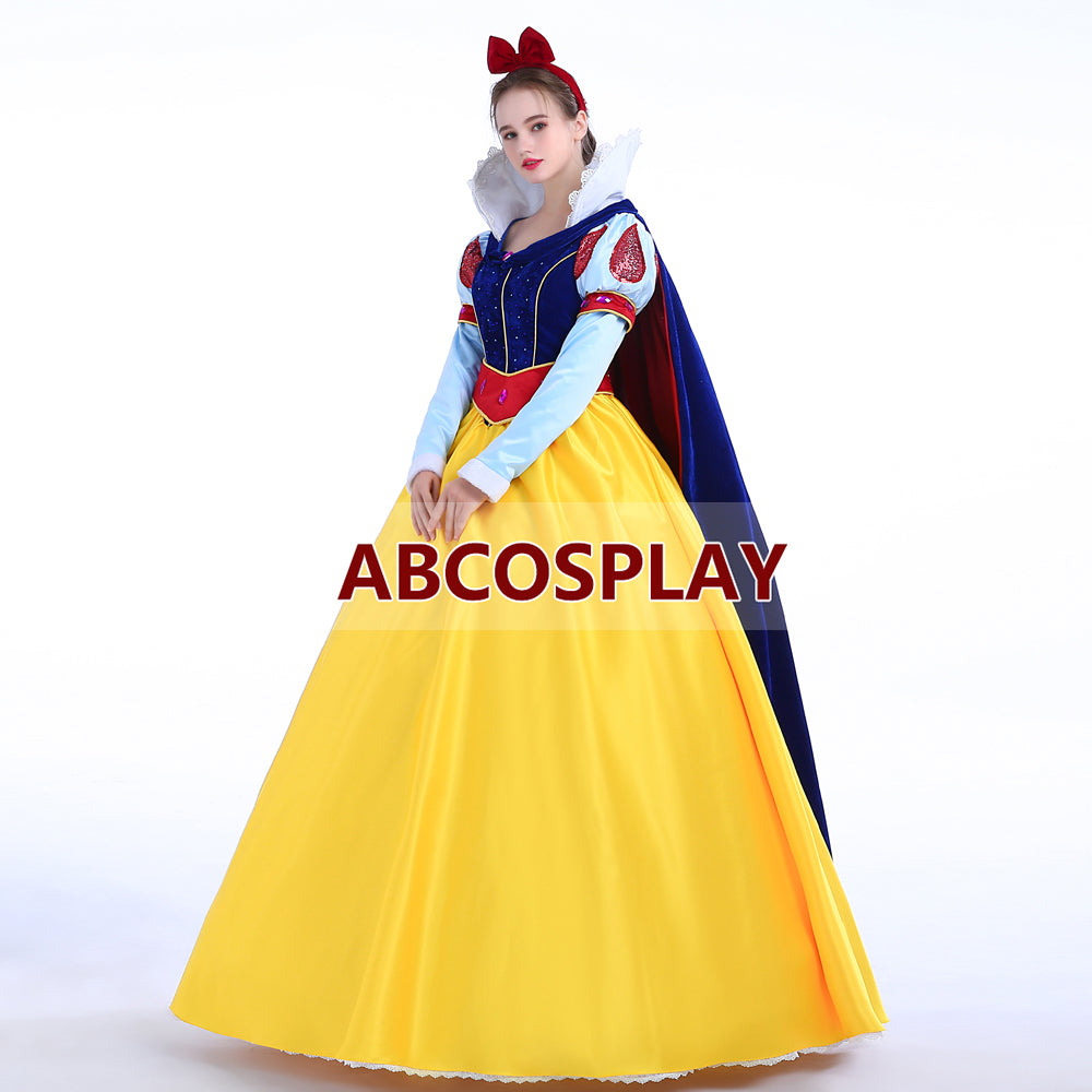Snow White Princess Dress Thick Style Winter Dress Cosplay Costume
