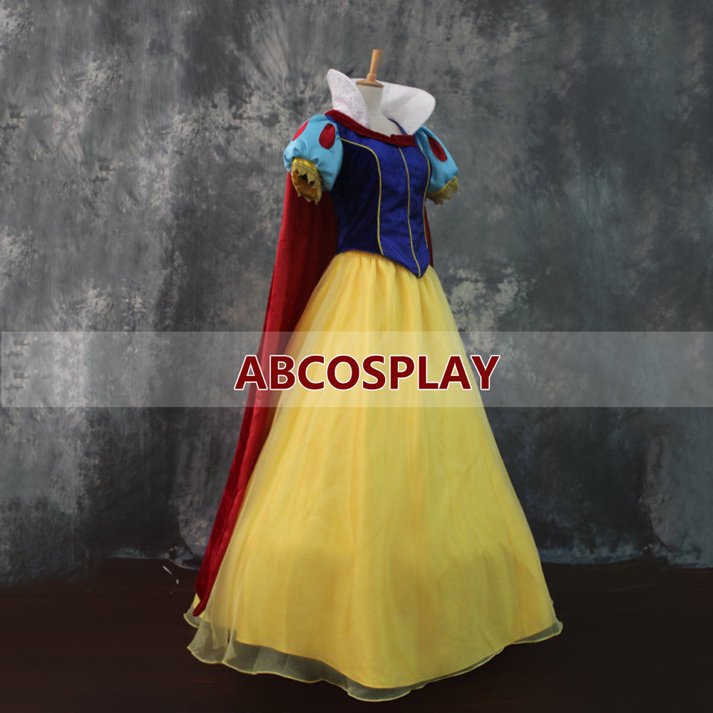 Snow White Princess Dress Vs Cloak Cosplay Costume Adult Girls