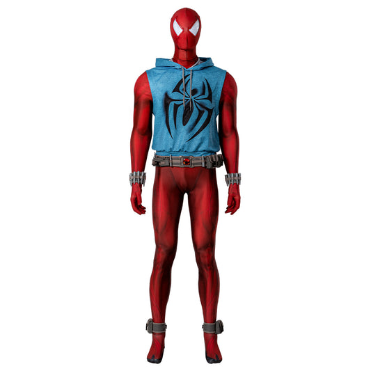 Spiderman Across the Spider-Verse Scarlet Spider Ben Reilly Cosplay Costumes