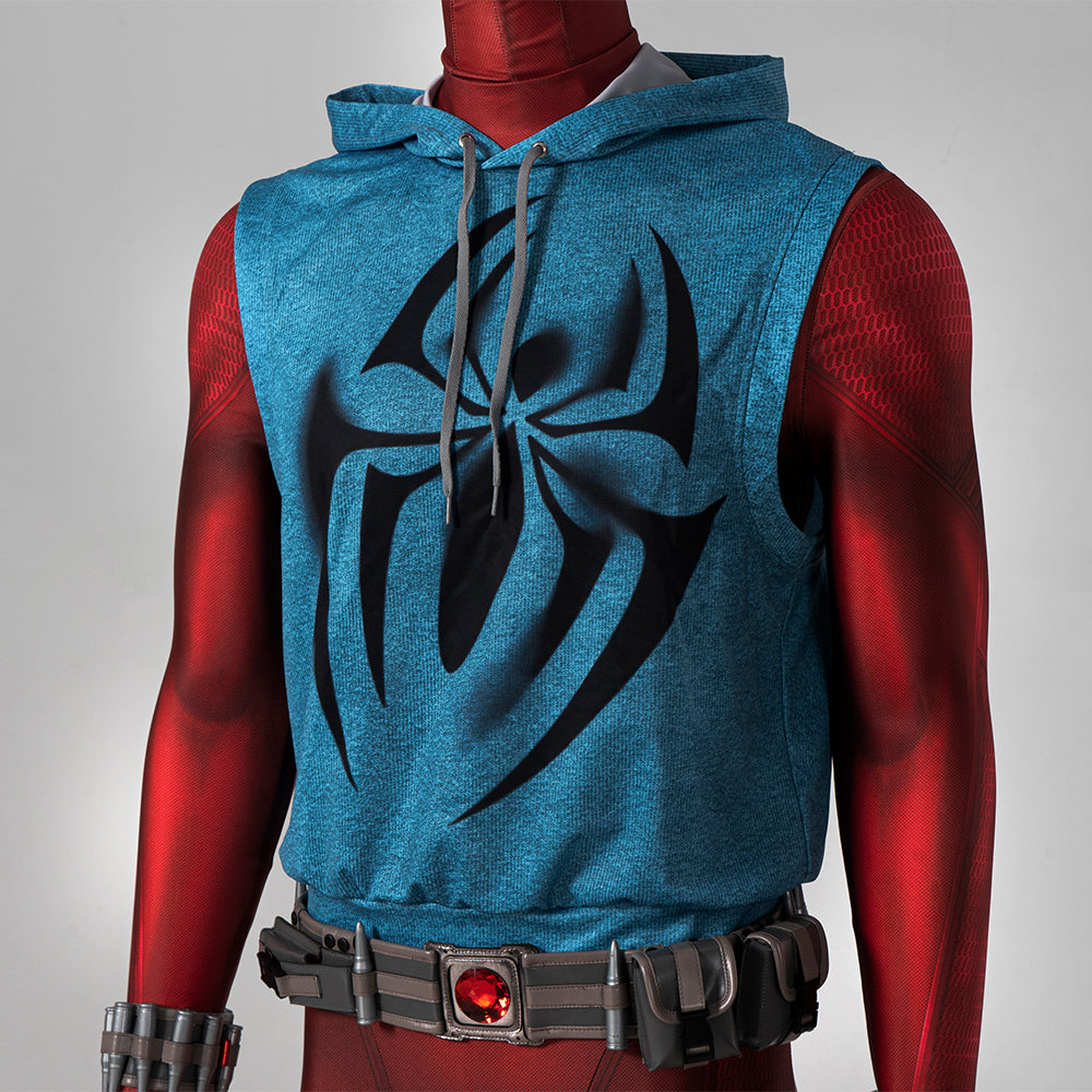Spiderman Across the Spider-Verse Scarlet Spider Ben Reilly Cosplay Costumes
