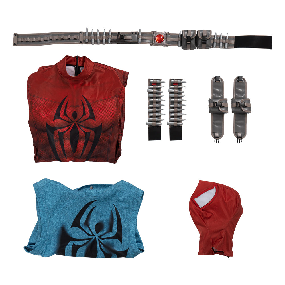 Spiderman Across the Spider-Verse Scarlet Spider Ben Reilly Cosplay Costumes