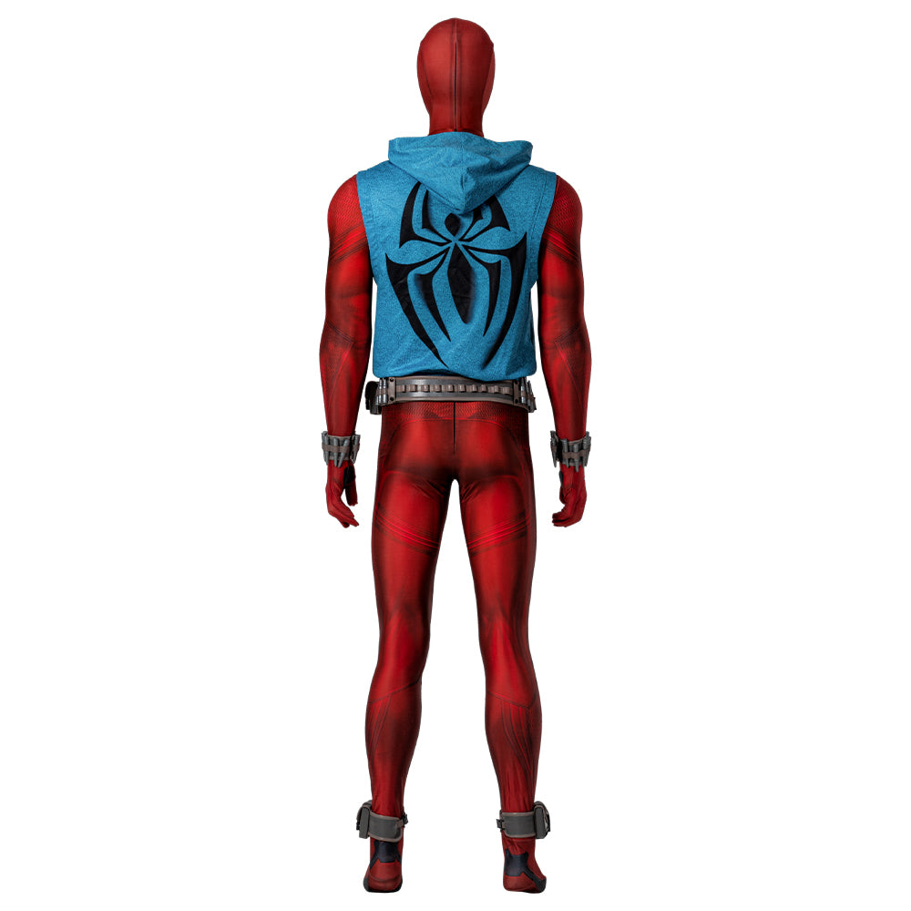 Spiderman Across the Spider-Verse Scarlet Spider Ben Reilly Cosplay Costumes