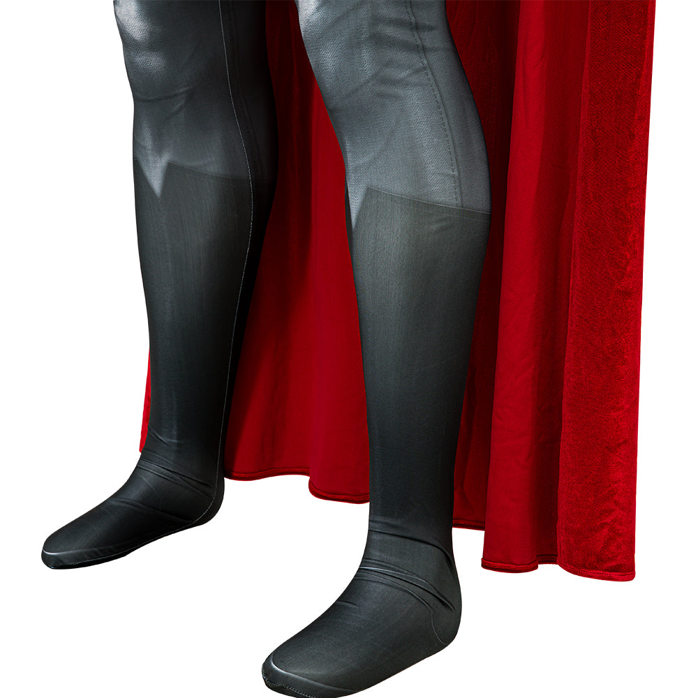 Clark Kent Red Son Cosplay Costumes Jumpsuit Cloak Halloween Free Shipping