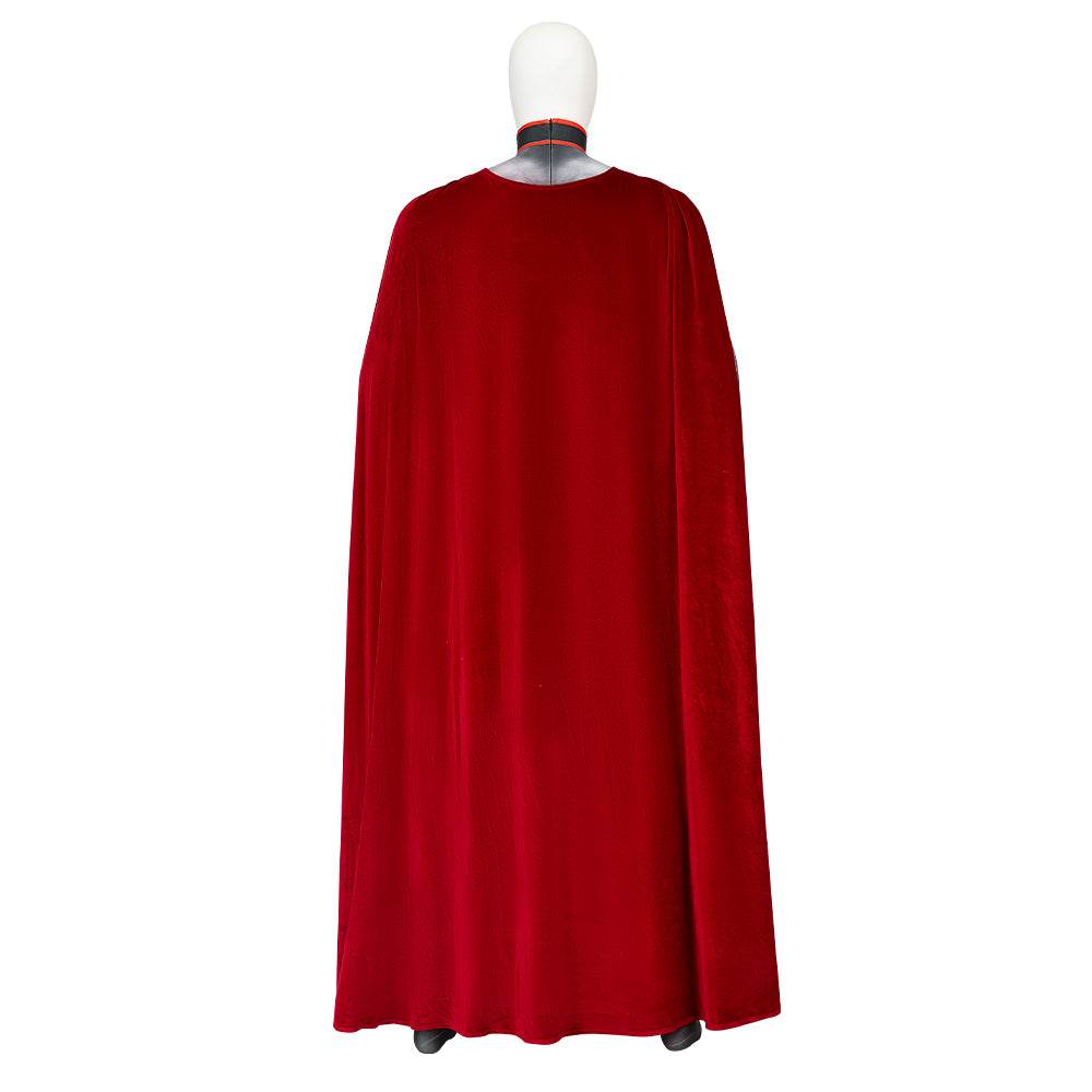 Clark Kent Red Son Cosplay Costumes Jumpsuit Cloak Halloween Free Shipping
