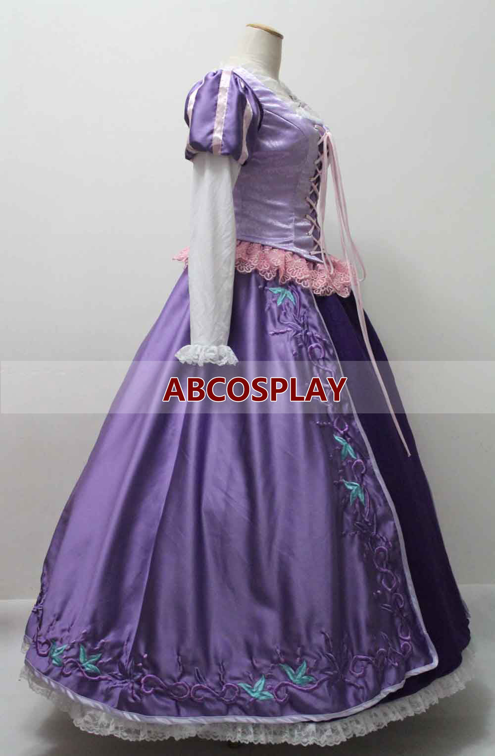 Tangled Rapunzel Cosplay Costume Tangled Rapunzel Embroidery Princess Dress