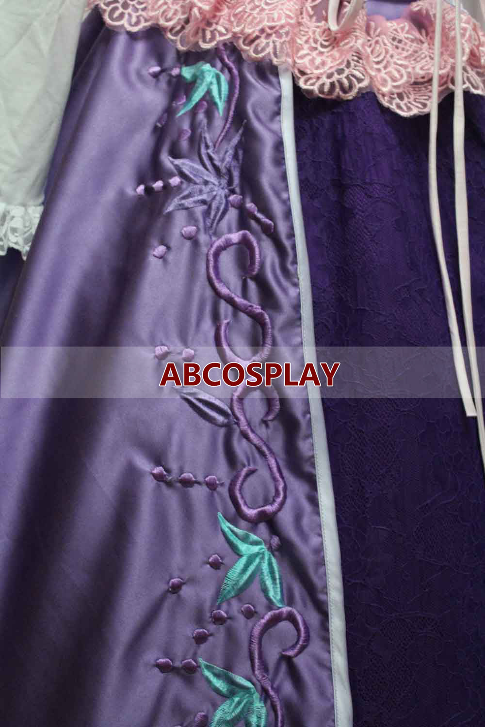 Tangled Rapunzel Cosplay Costume Tangled Rapunzel Embroidery Princess Dress