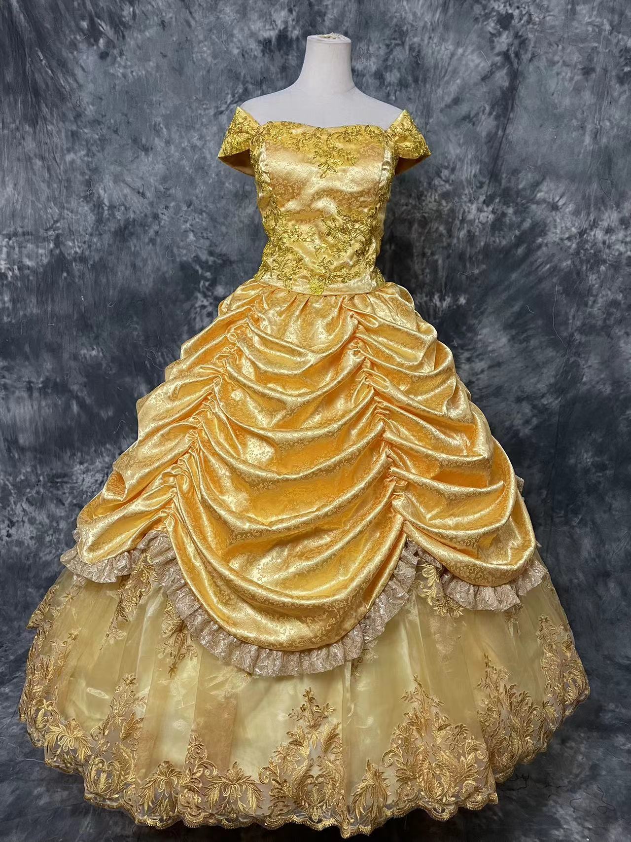 Beauty And The Beast Princess Belle Dress Cosplay Costume Belle Dress beauty-and-the-beast-princess-belle-dress-cosplay-costume-belle-dress