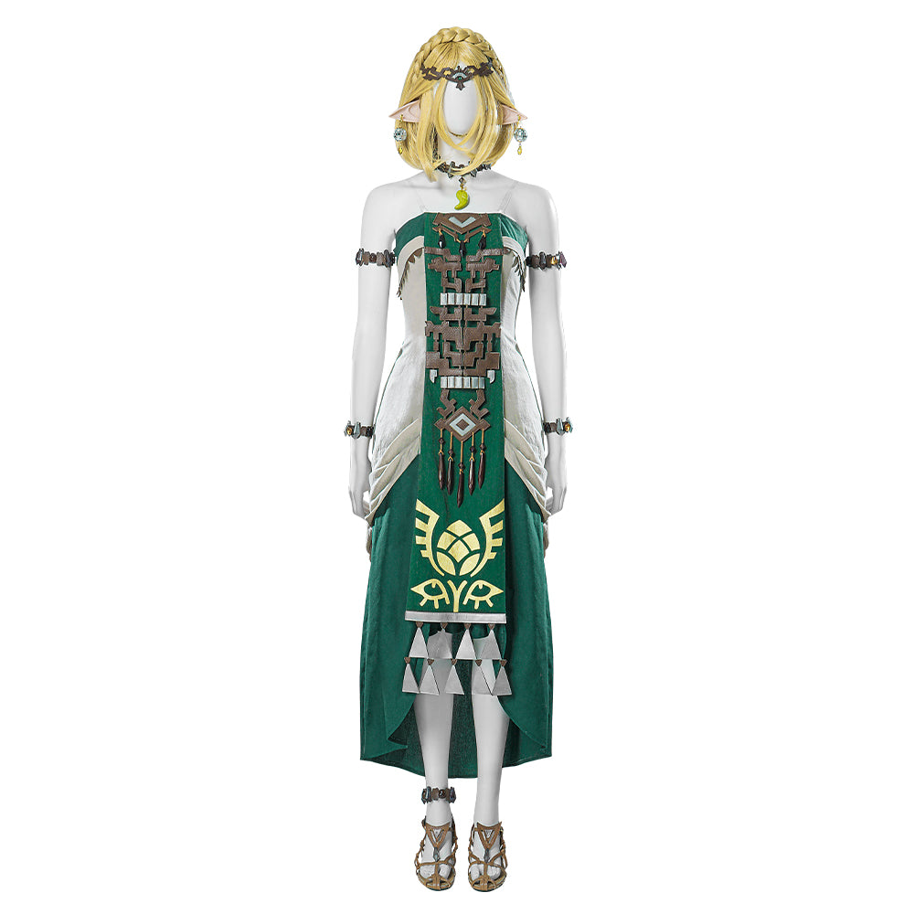 The Legend of Zelda Tears of the Kingdom Hyrule Princess Zelda Cosplay Costume Free Shipping