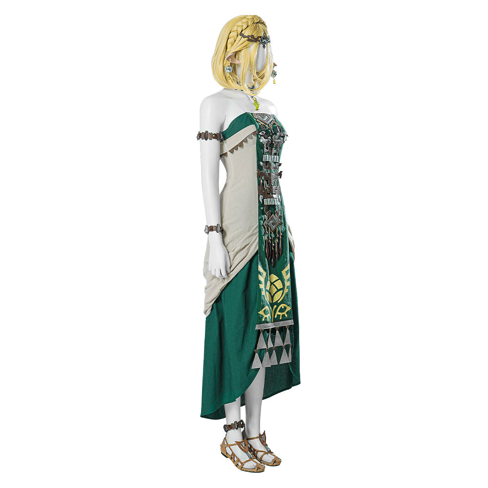 The Legend of Zelda Tears of the Kingdom Hyrule Princess Zelda Cosplay Costume Free Shipping