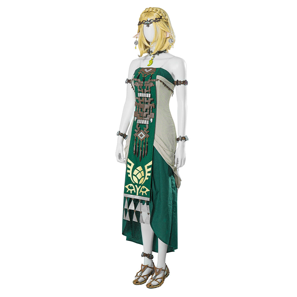 The Legend of Zelda Tears of the Kingdom Hyrule Princess Zelda Cosplay Costume Free Shipping