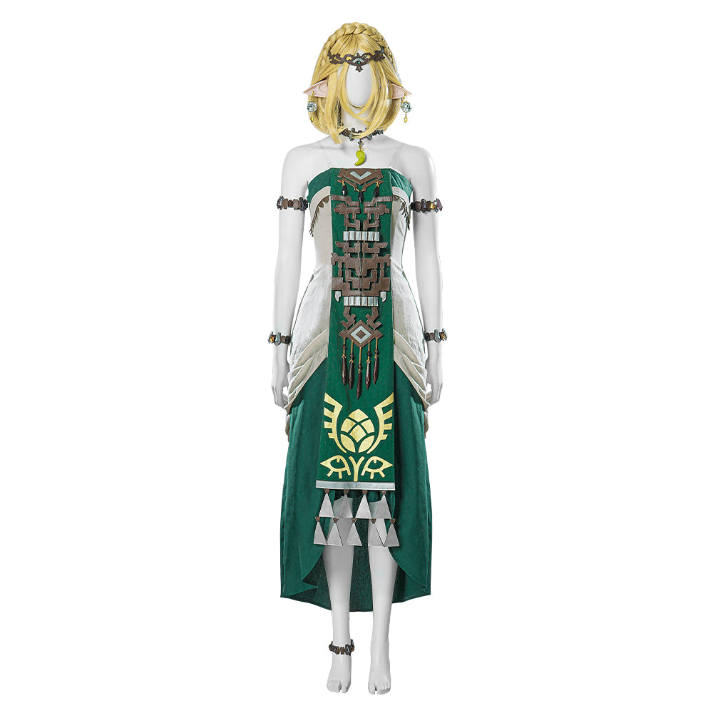 The Legend of Zelda Tears of the Kingdom Hyrule Princess Zelda Cosplay Costume Free Shipping