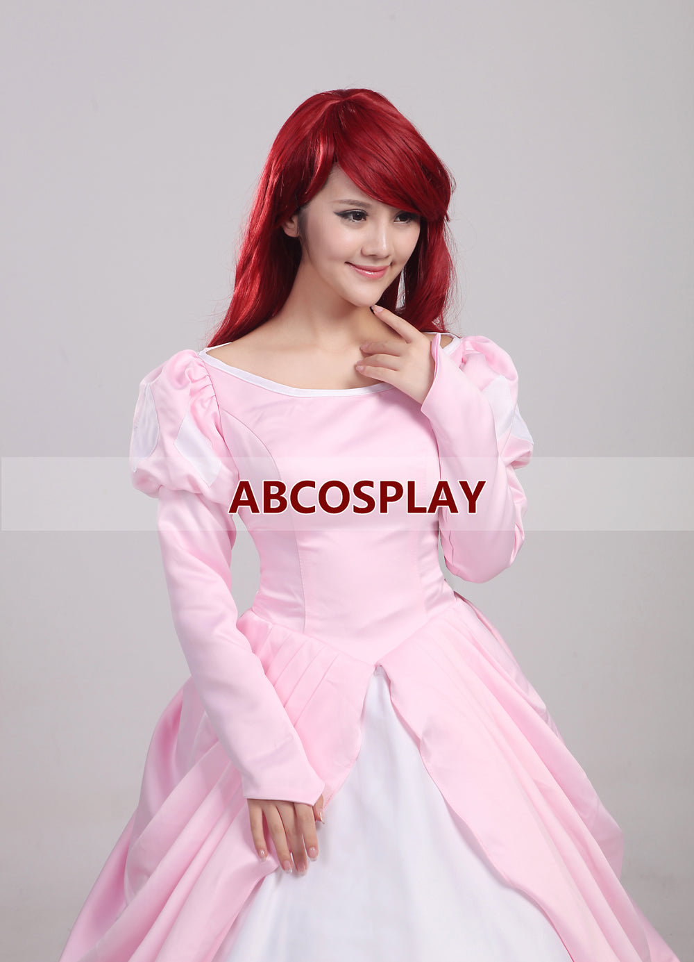 The Little Mermaid Ariel Princess Dress Pink Cosplay Costume,Princess