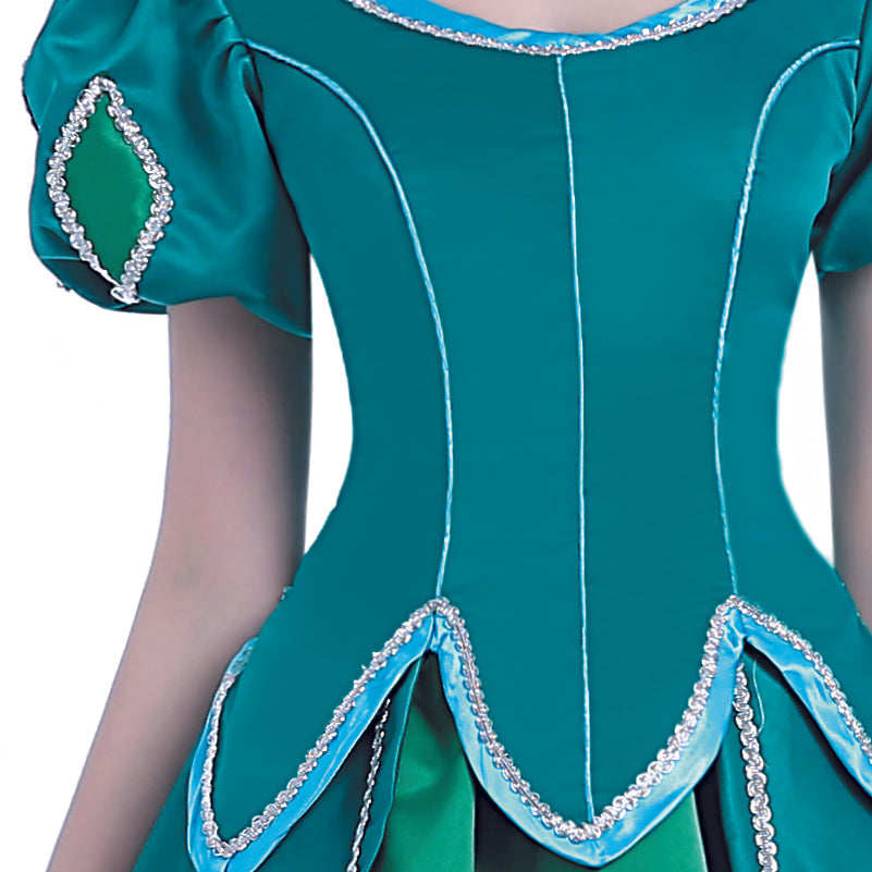 The little Mermaid Princess Ariel Dress Green Cosplay Costumes